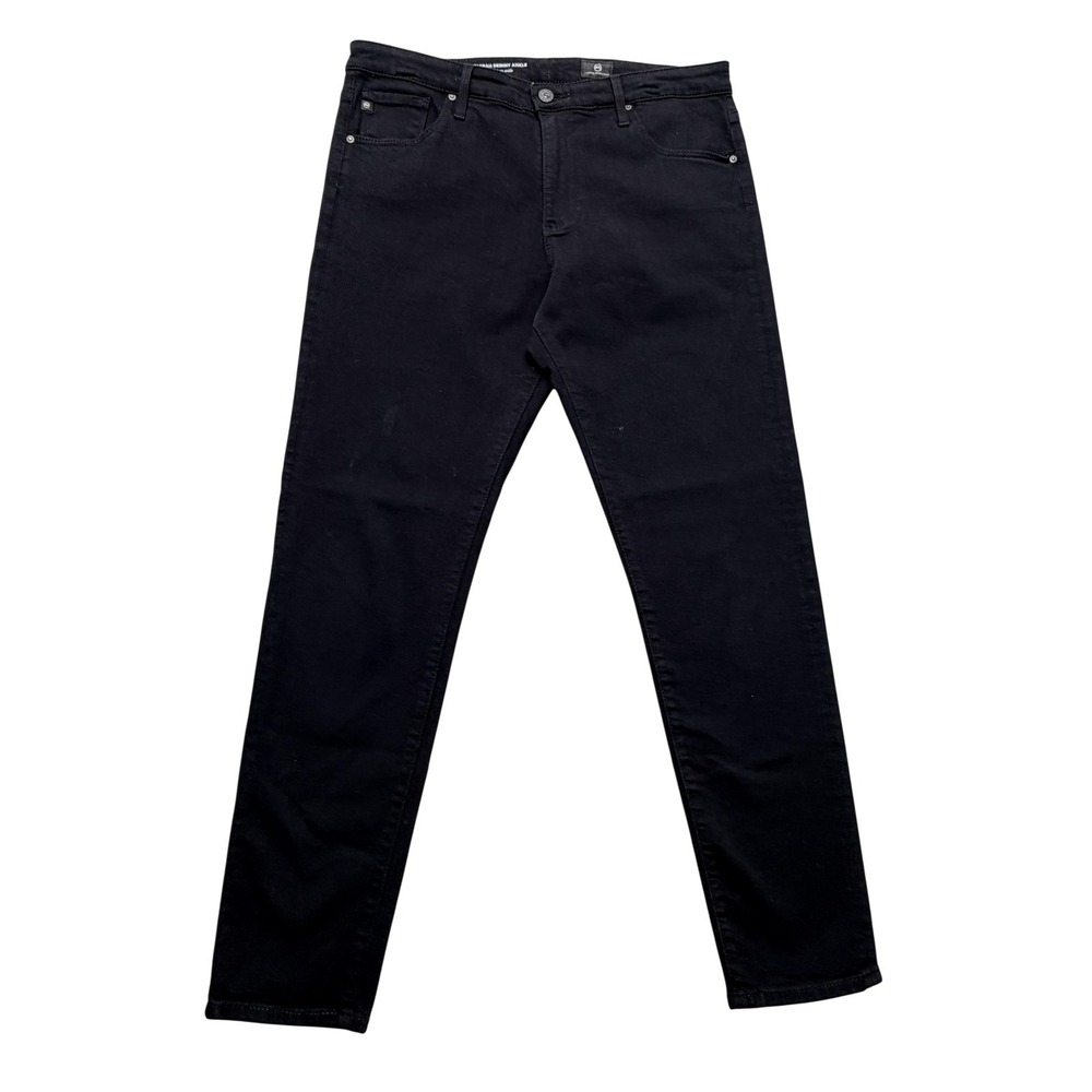 AG Farrah High Rise Skinny Ankle Jeans Womens 31R Black Stretch Denim‎